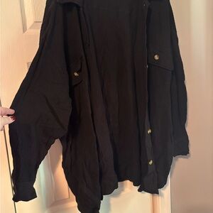 Terra & Sky Black Shacket